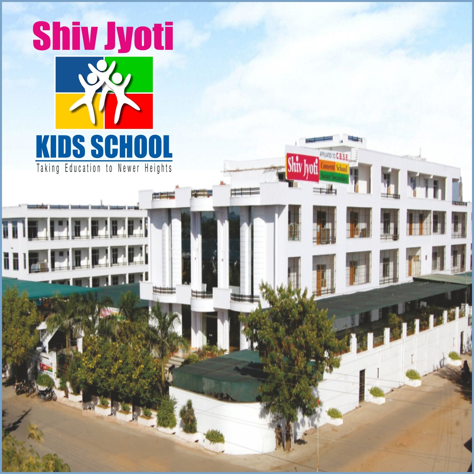 KIDS SCHOOL Building Photo with Logo